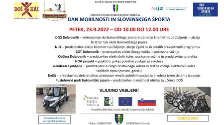 Dan mobilnosti in slovenskega športa/A mobilitás és a Szlovén sport napja